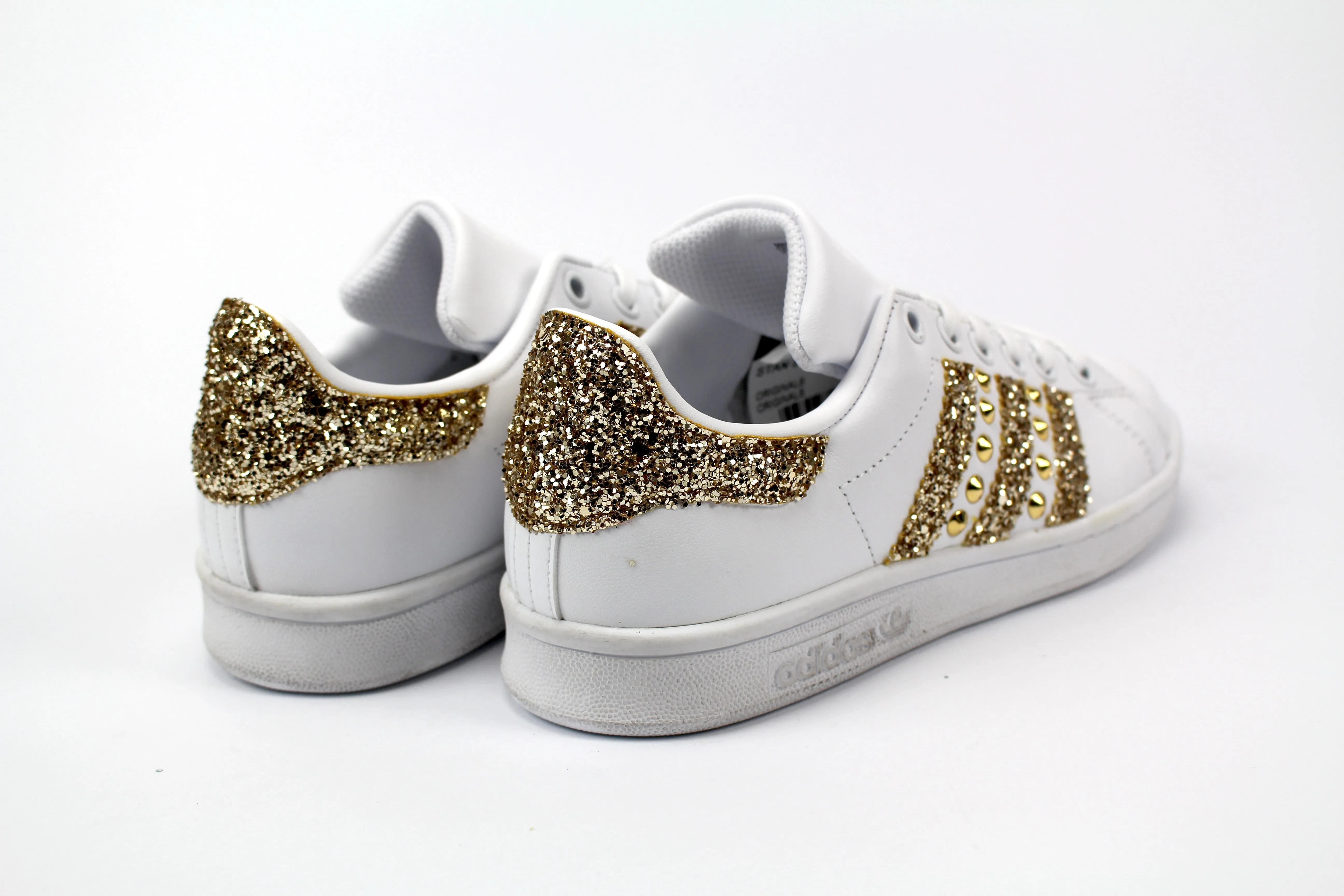 Adidas Stan Smith Gold Glitter & Borchie