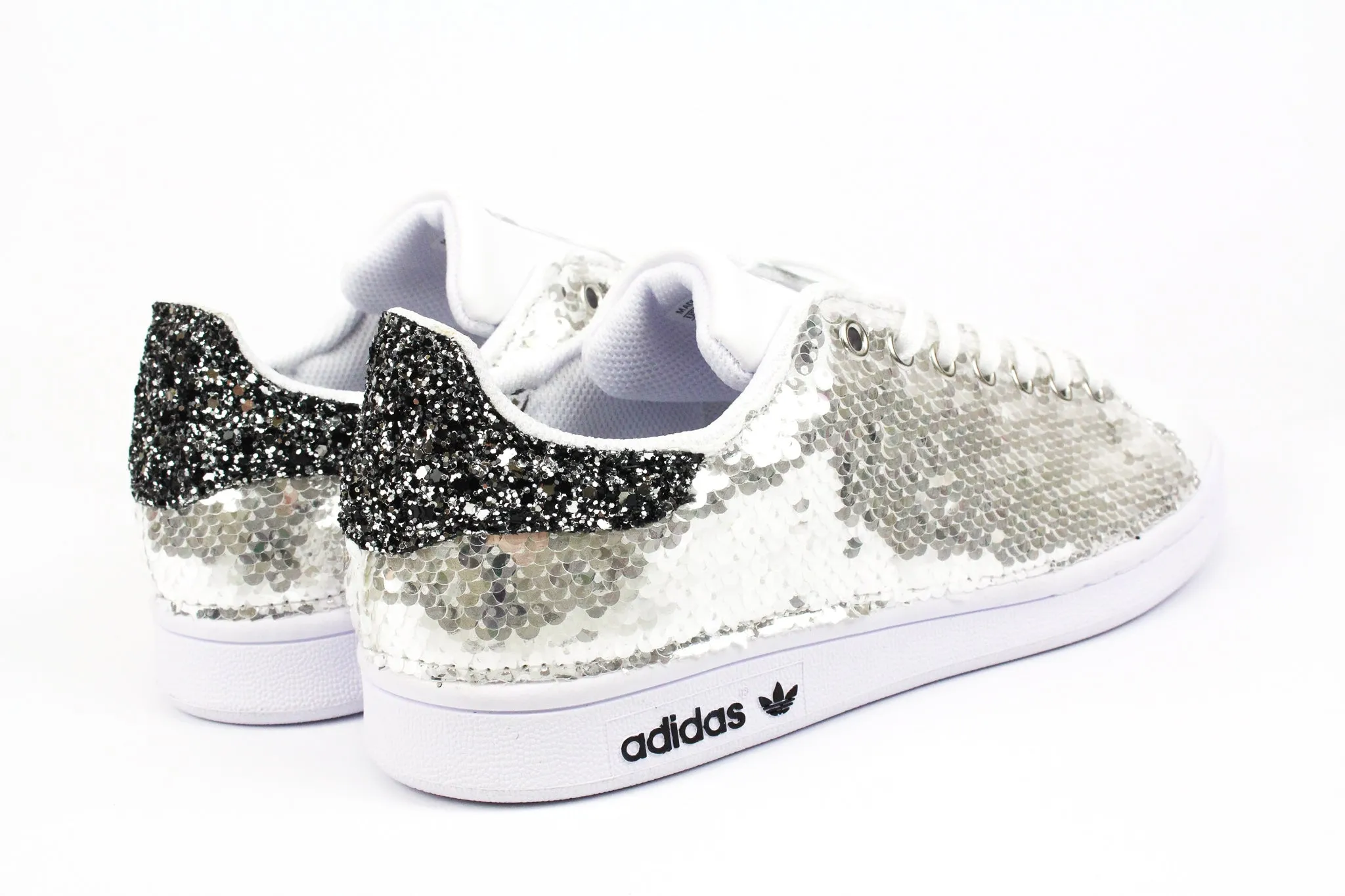 Adidas Stan Smith Paillettes Silver & Black Silver Glitter