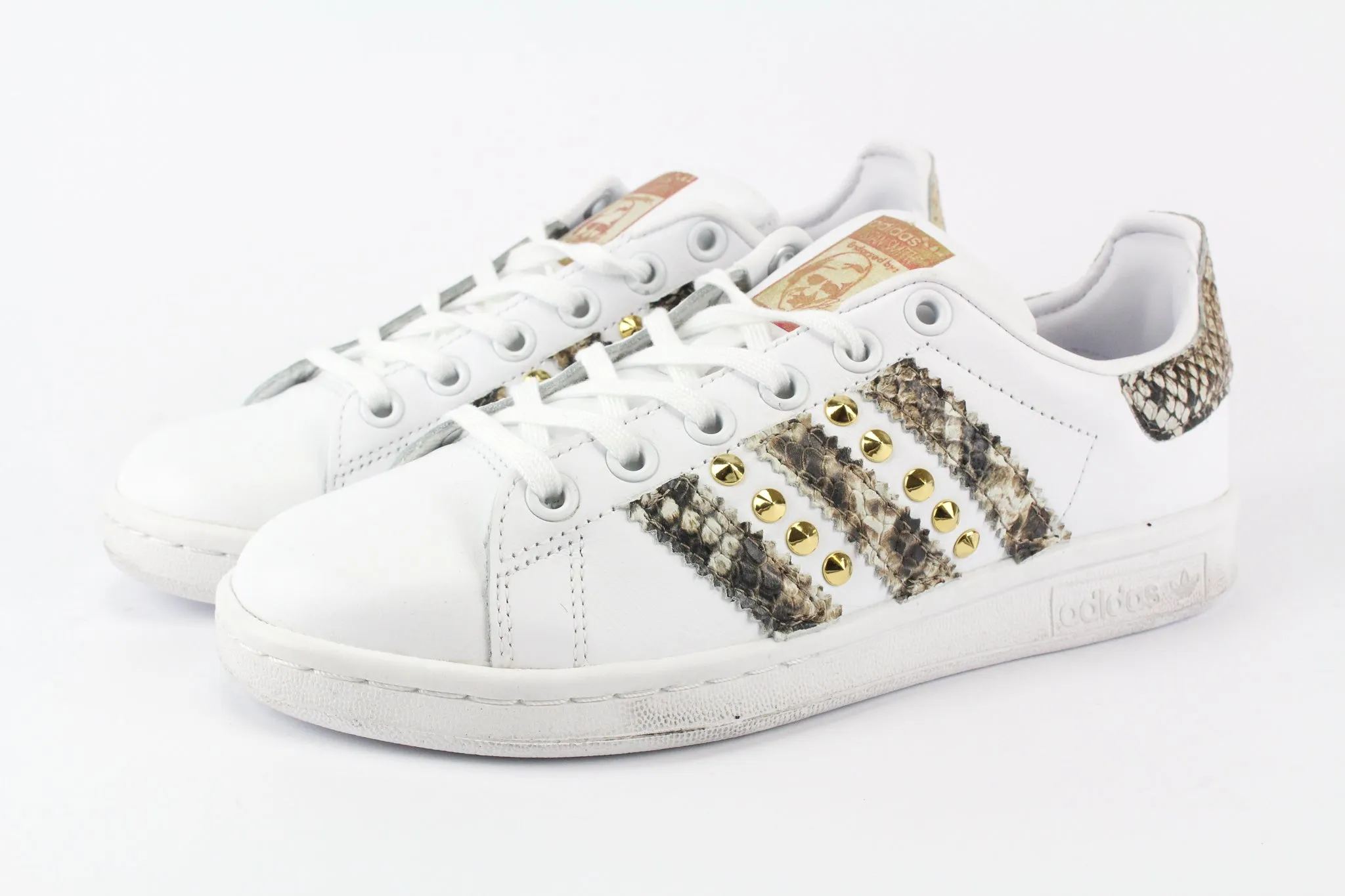 Adidas Stan Smith Pitone & Borchie Oro