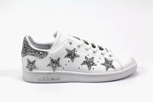 Adidas Stan Smith Stelle Glitter Argento