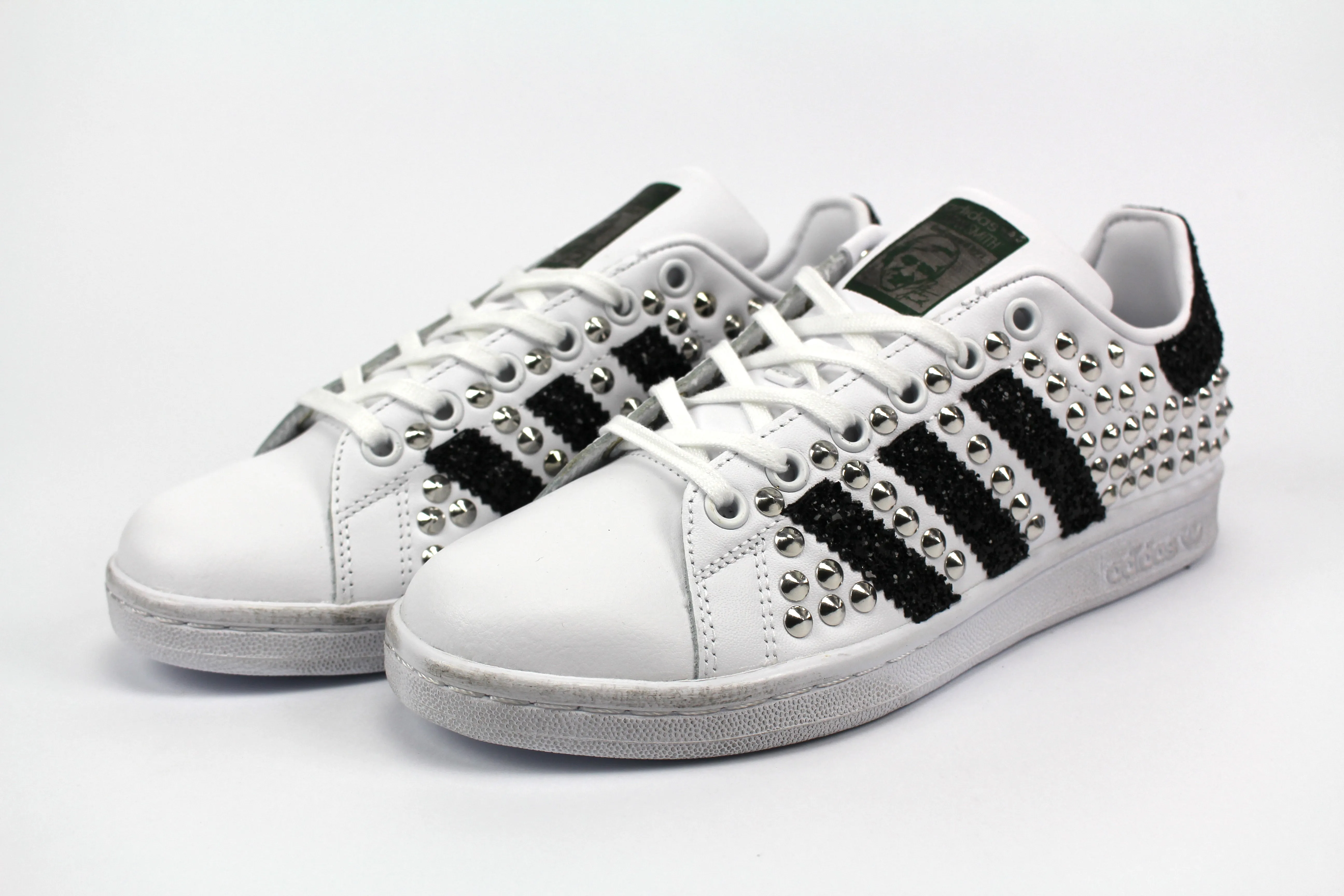 Adidas Stan Smith Total Borchie & Black Glitter