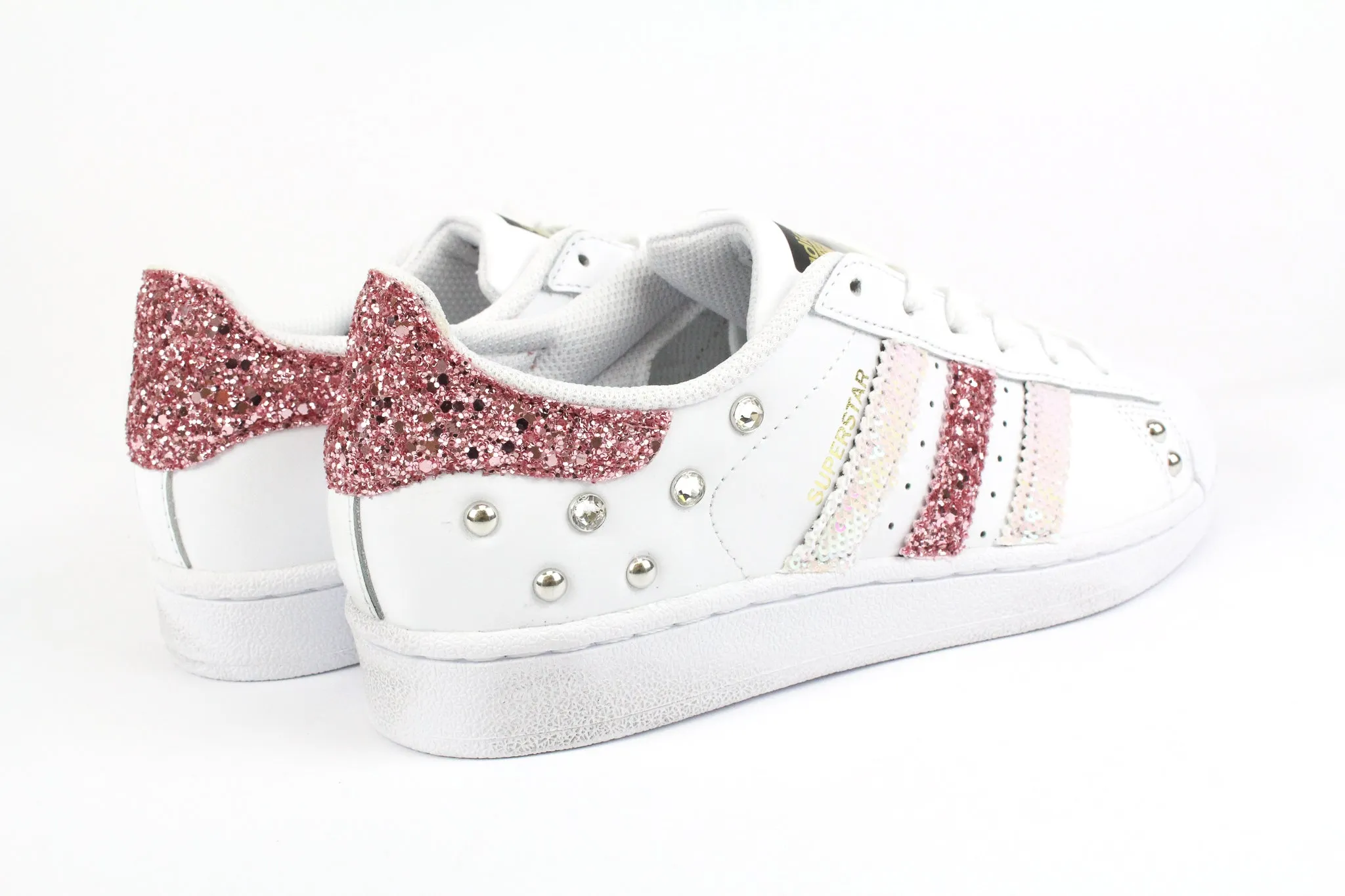 Adidas Superstar Glitter Rosa Paillettes & Strass