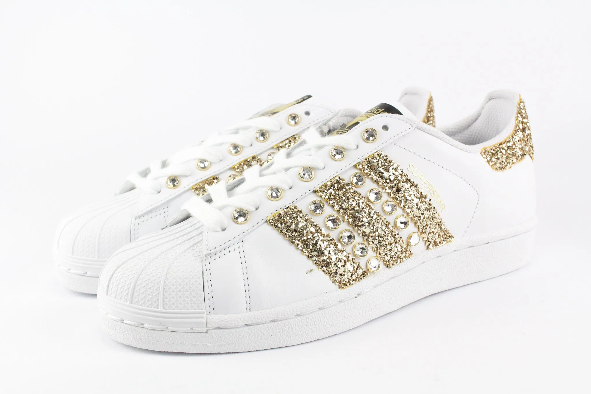 Adidas Superstar Gold Glitter & Strass