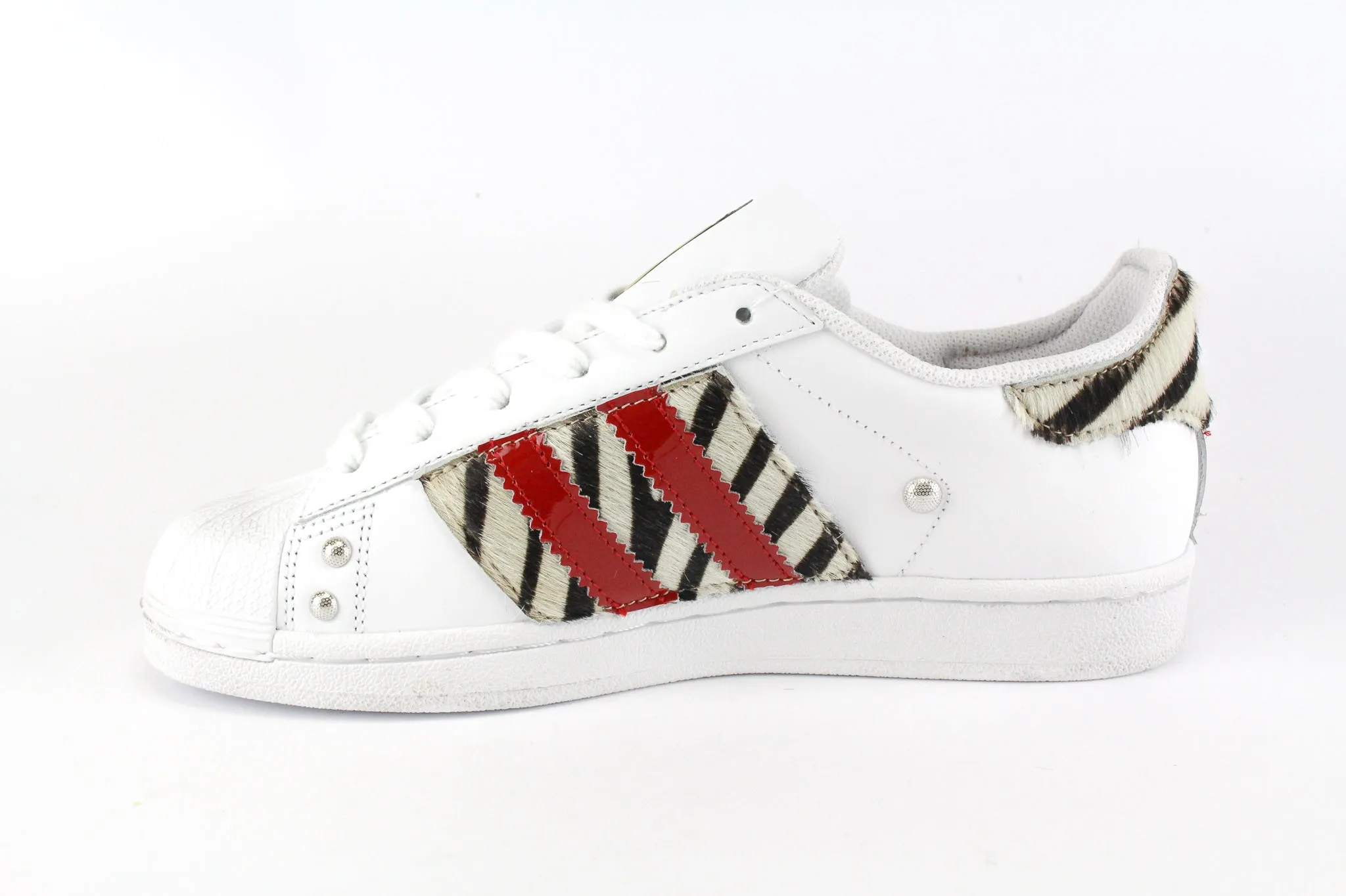 Adidas Superstar Zebrate & Vernice Rossa