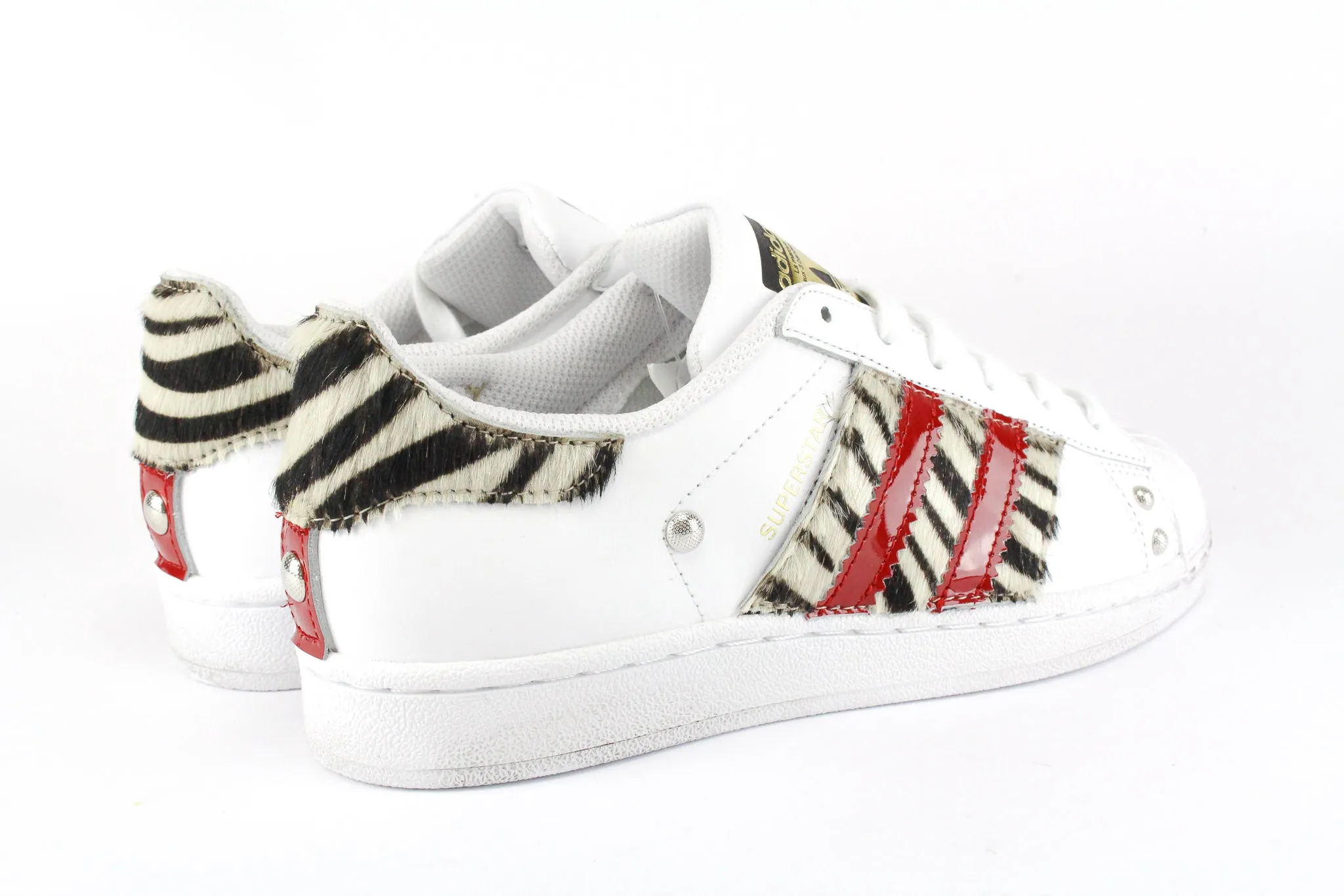 Adidas Superstar Zebrate & Vernice Rossa