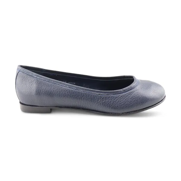 Ballerine in pelle martellata blu