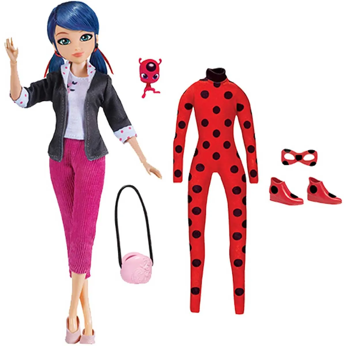 BANDAI Miraculous Ladybug Bambola 26 Cm Doppio Abito - T04747