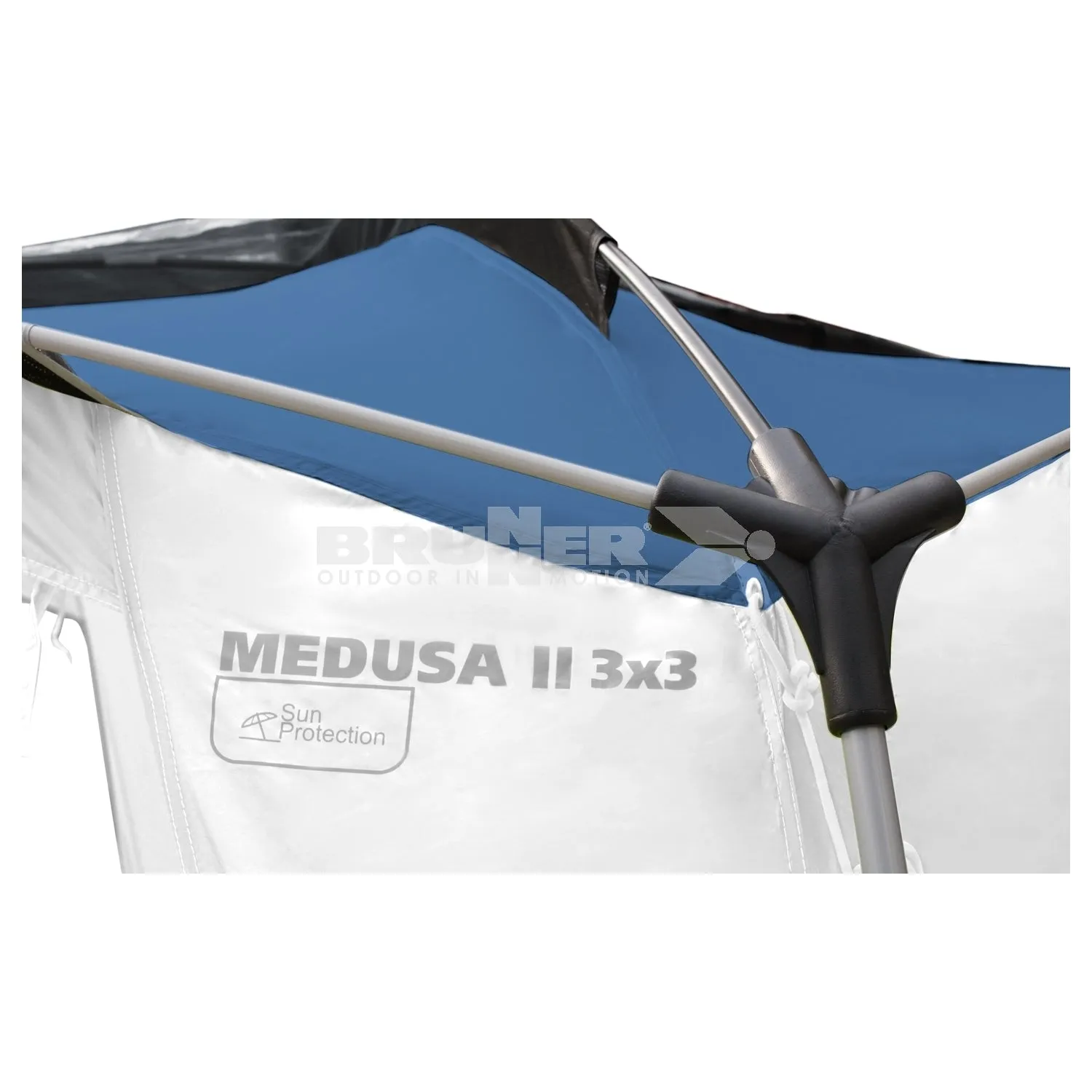 BRUNNER MEDUSA II 3x3 GAZEBO PER OUTDOOR CON MONTAGGIO SEMPLICE E VELOCE