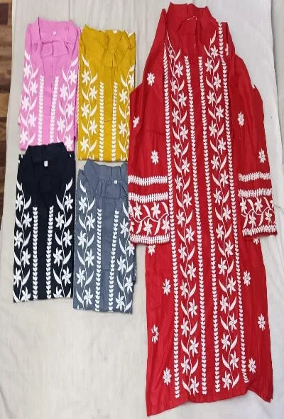 Chikanankari Short Kurta 1pc