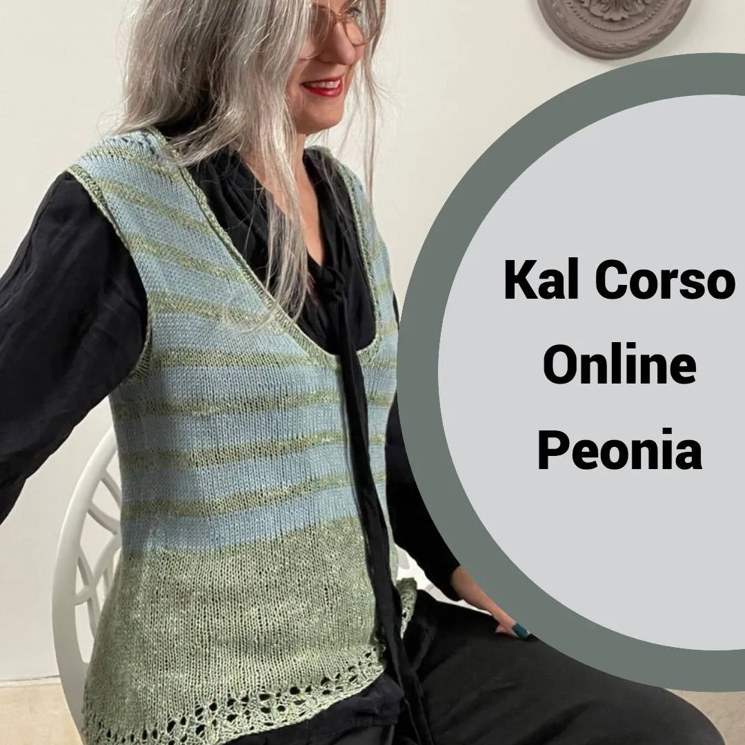 Corso Online Maglia ai Ferri Peonia KAL