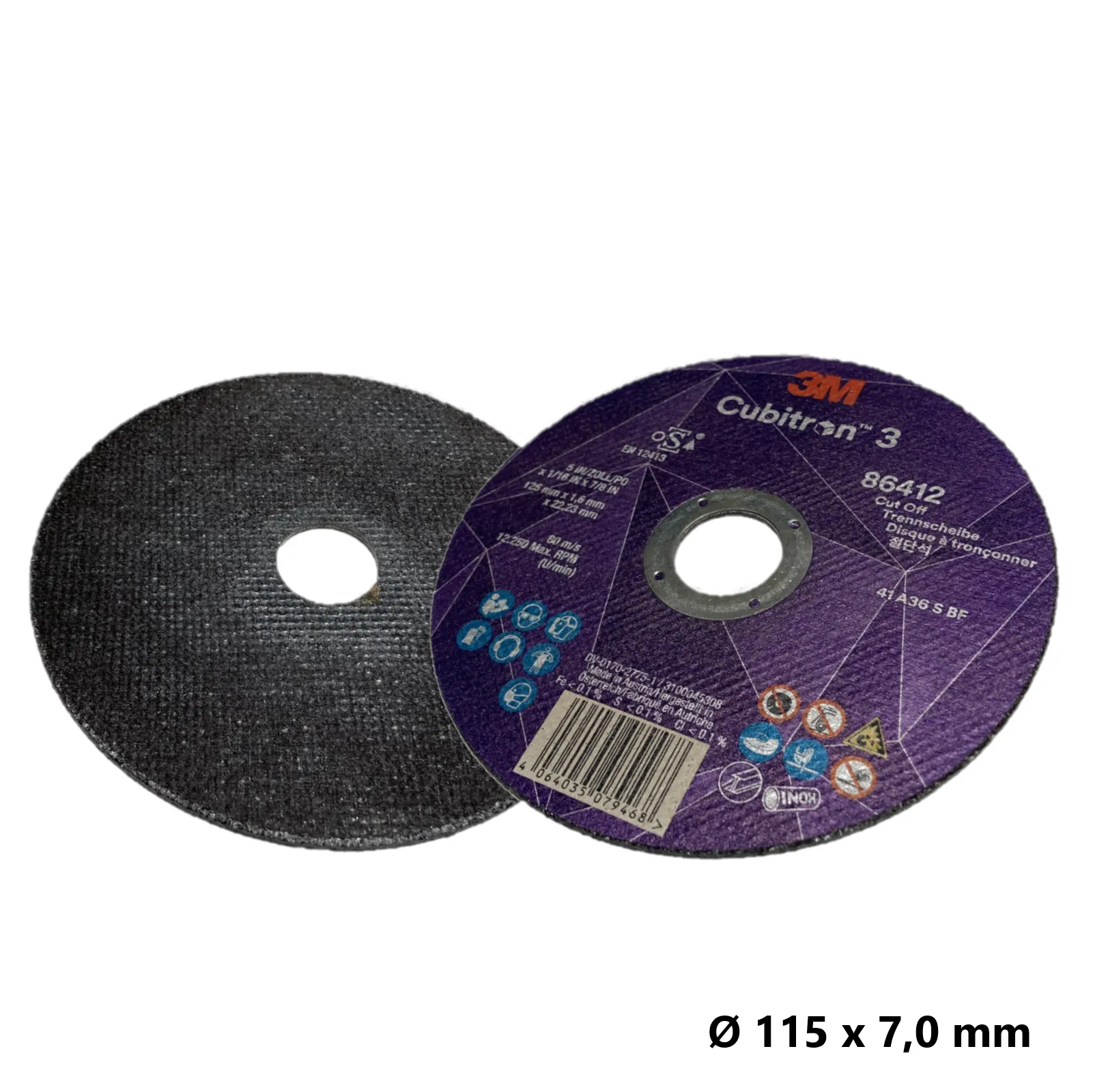 Dischi abrasivi 3M CUBITRON 3 nuova formula abrasiva Diametro 115 mm