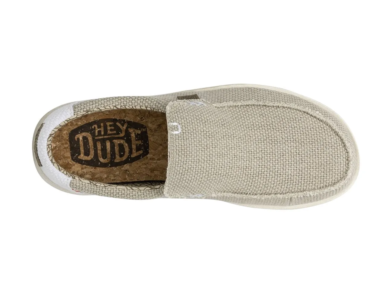 Hey Dude Mikka Braided Off White Slip On Uomo