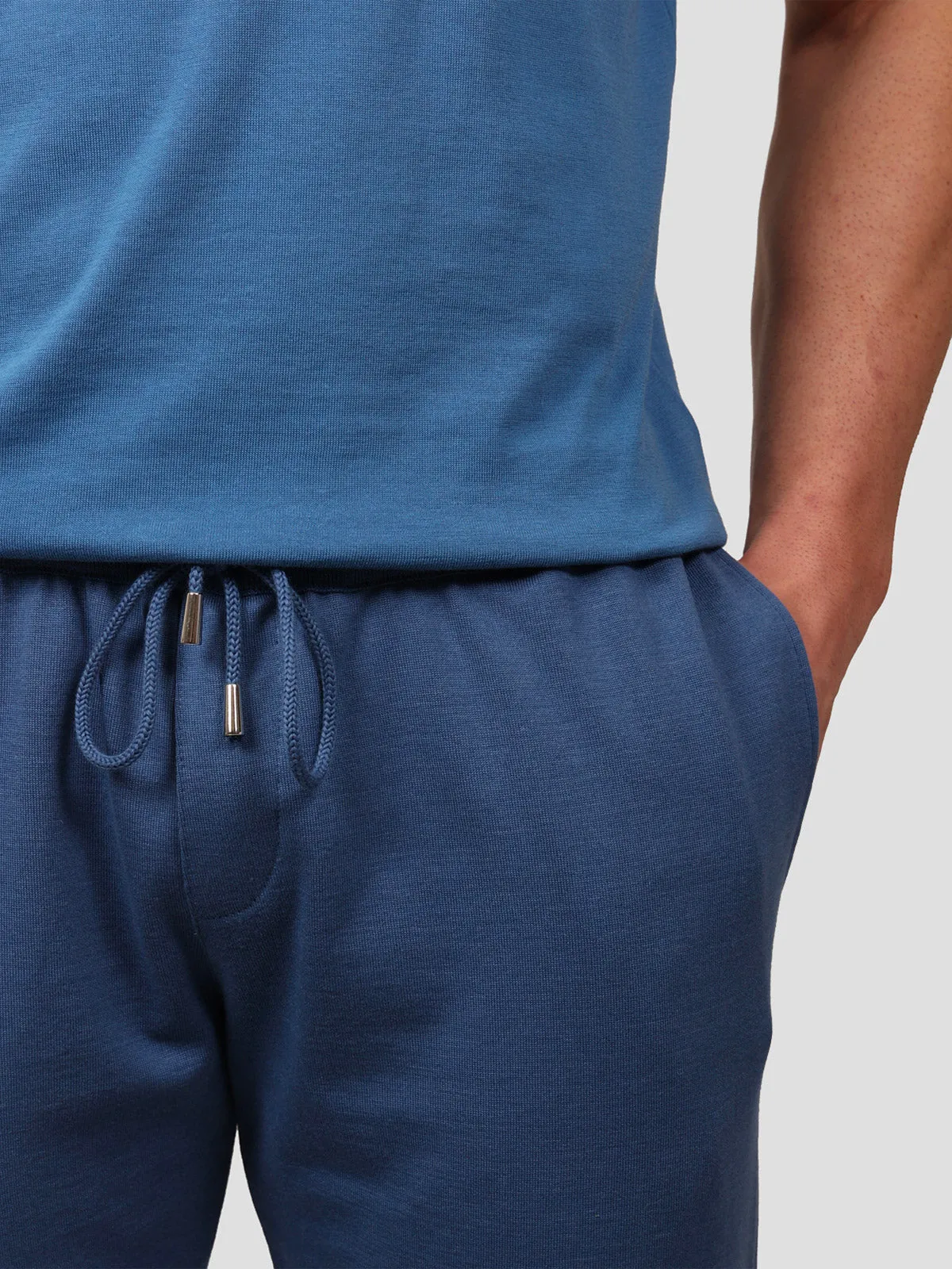 Pantalone Jogging Cotone e Cashmere Blu