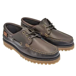 Scarpe casual da Uomo WRANGLER Art. GARRETT WM22130 A stile barca DK BROWN