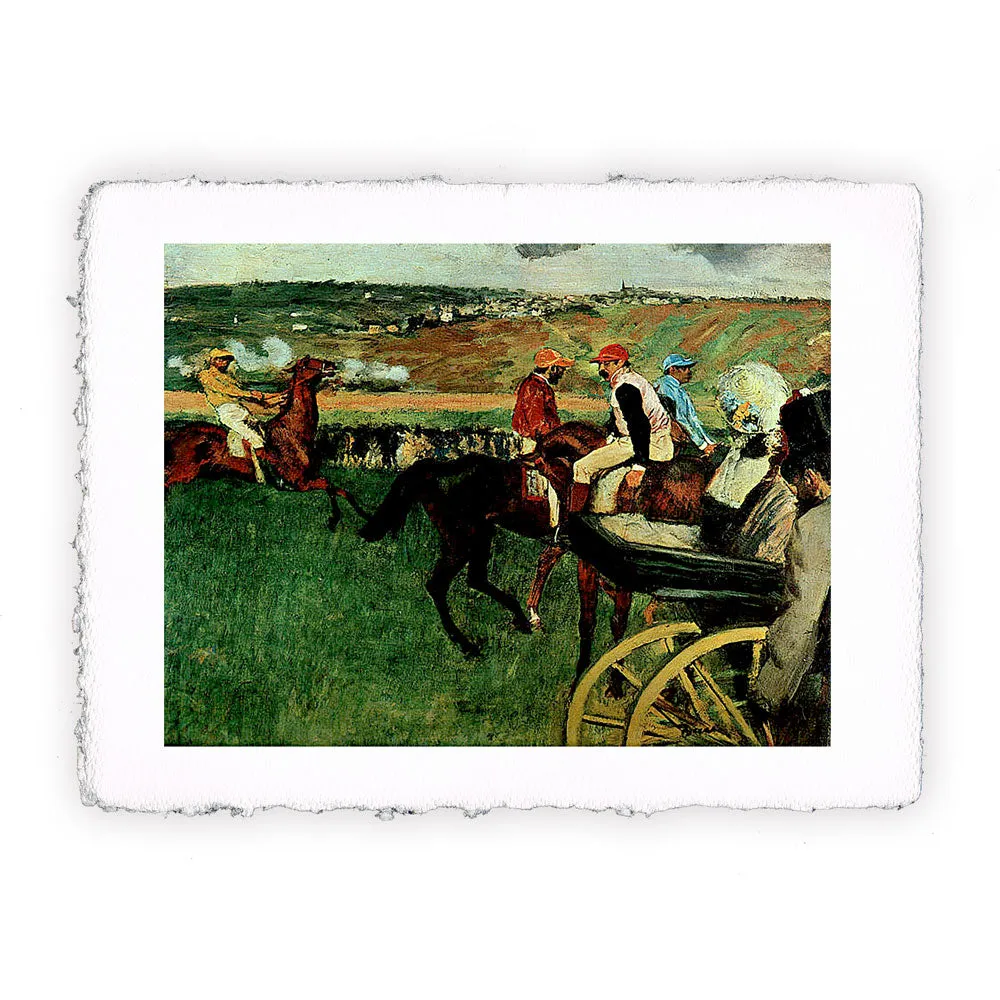 Stampa di Edgar Degas - L'ippodromo o Il campo da corsa - 1874-1877